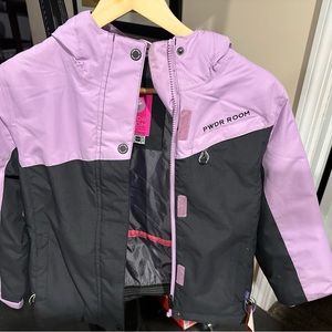 Kids Two-Tone Jacket - Purple and Black